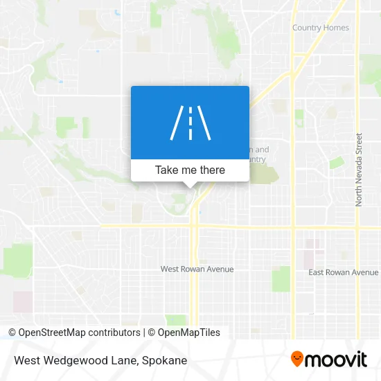 West Wedgewood Lane map