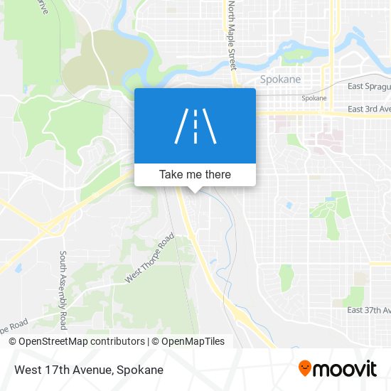 Mapa de West 17th Avenue