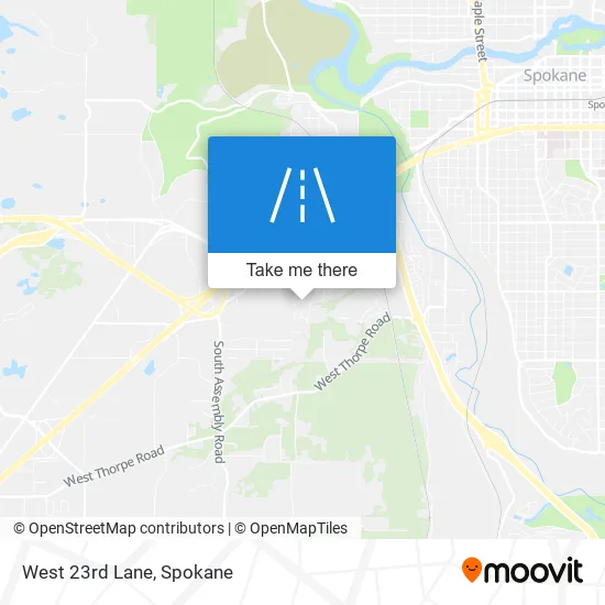 West 23rd Lane map