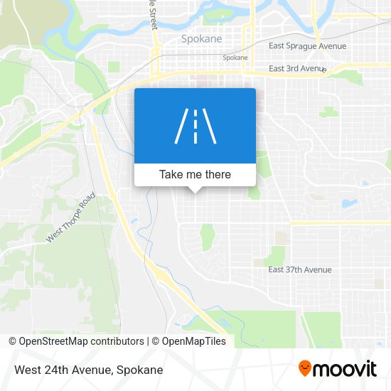 Mapa de West 24th Avenue