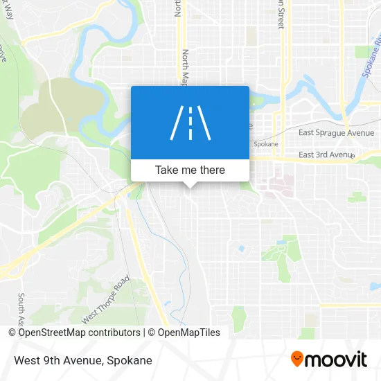 West 9th Avenue map