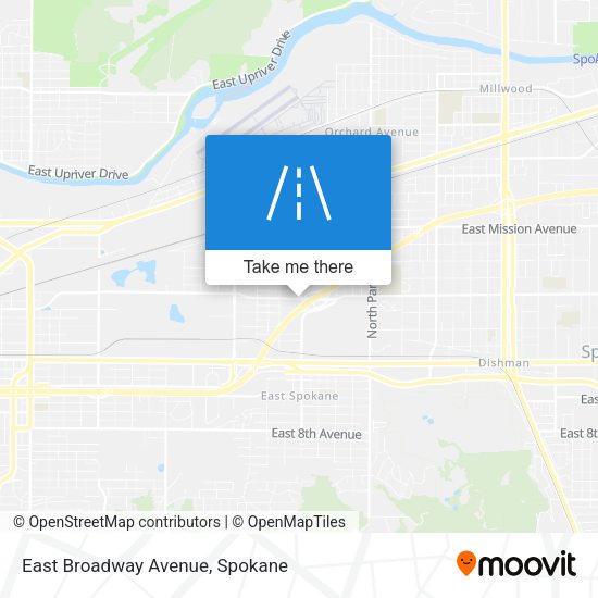 Mapa de East Broadway Avenue