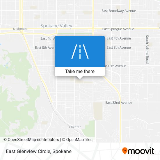 East Glenview Circle map