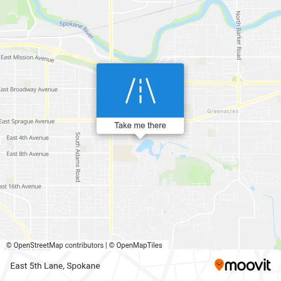 East 5th Lane map