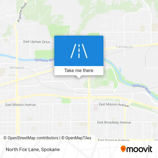 North Fox Lane map
