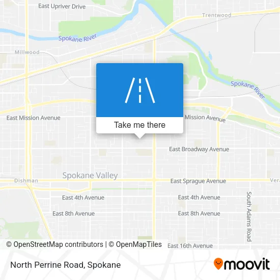 North Perrine Road map