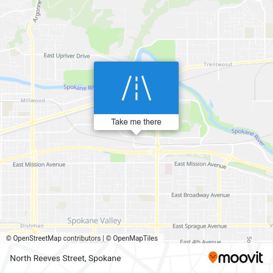 North Reeves Street map