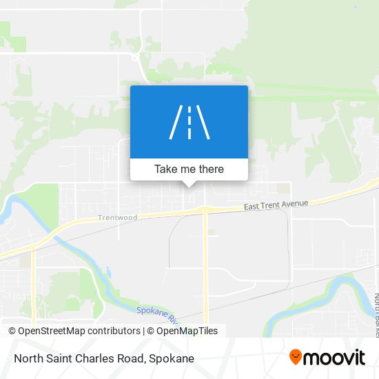 North Saint Charles Road map