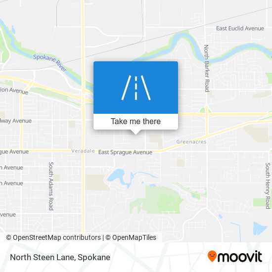 North Steen Lane map