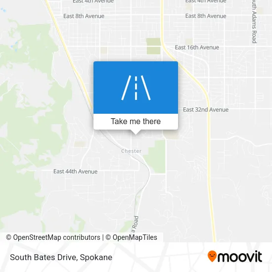 South Bates Drive map