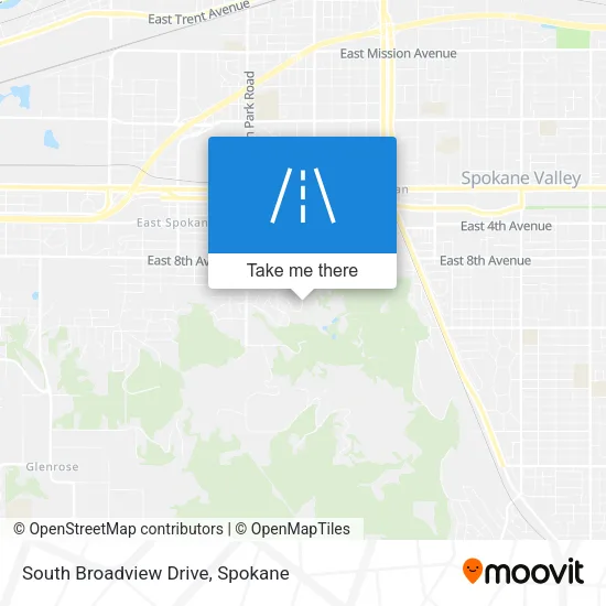 South Broadview Drive map