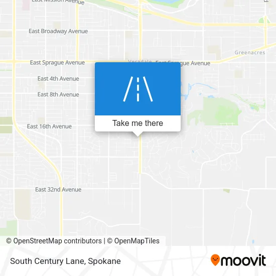 South Century Lane map