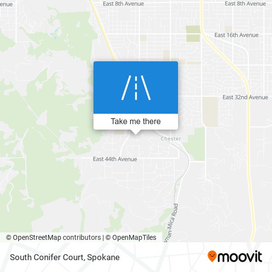 South Conifer Court map