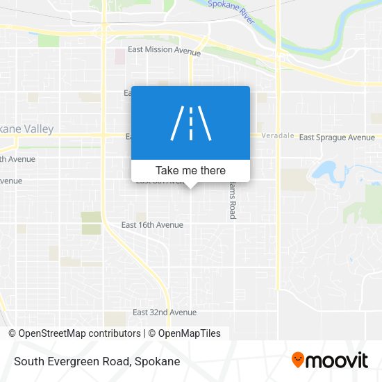Mapa de South Evergreen Road