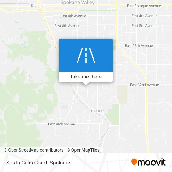 South Gillis Court map