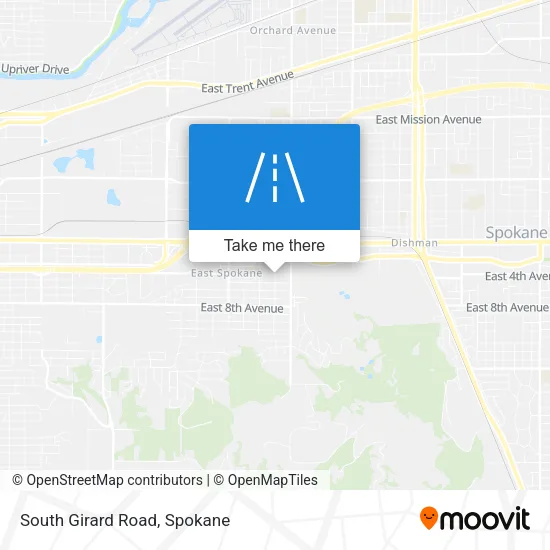 South Girard Road map
