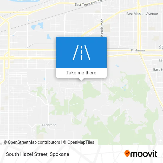South Hazel Street map