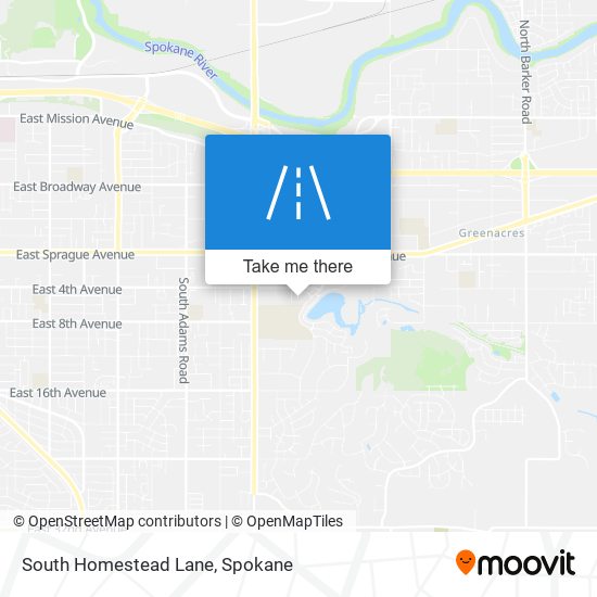 South Homestead Lane map