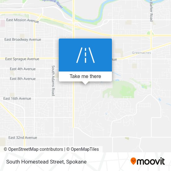 South Homestead Street map