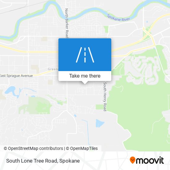 South Lone Tree Road map