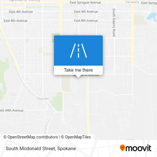 South Mcdonald Street map