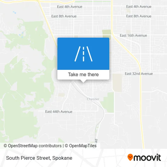 South Pierce Street map