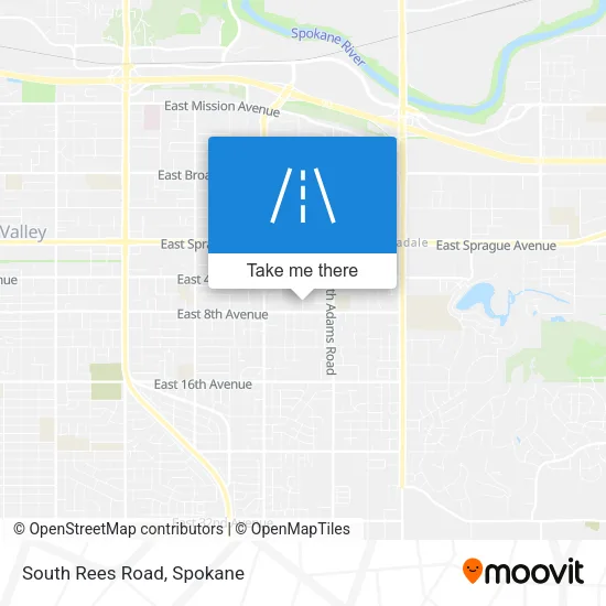 South Rees Road map