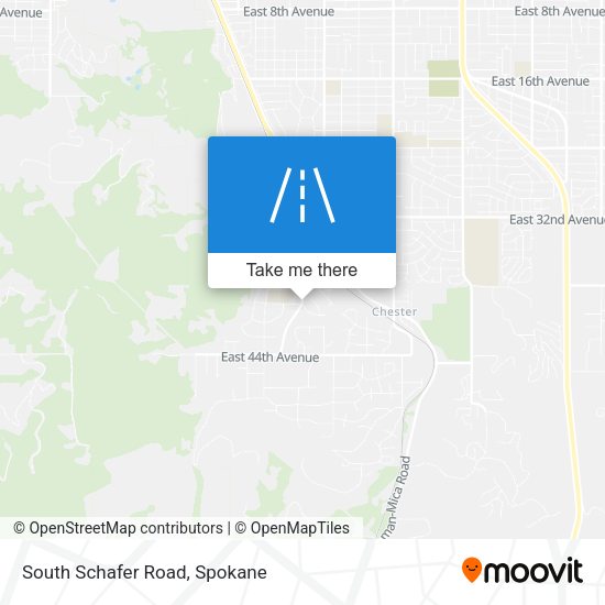 South Schafer Road map