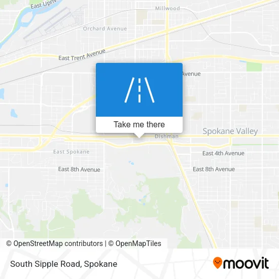 South Sipple Road map