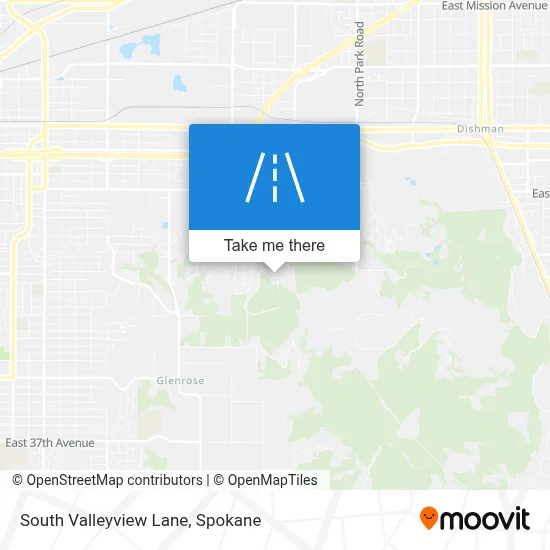 South Valleyview Lane map