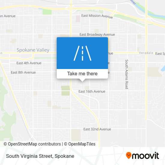 South Virginia Street map