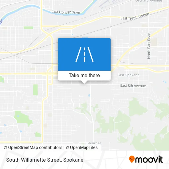 South Willamette Street map