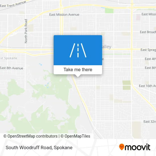 South Woodruff Road map