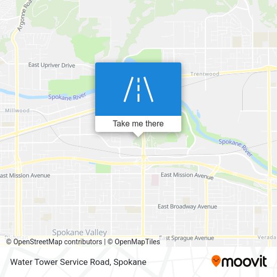 Water Tower Service Road map