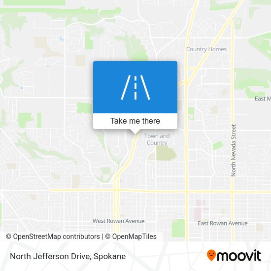 North Jefferson Drive map