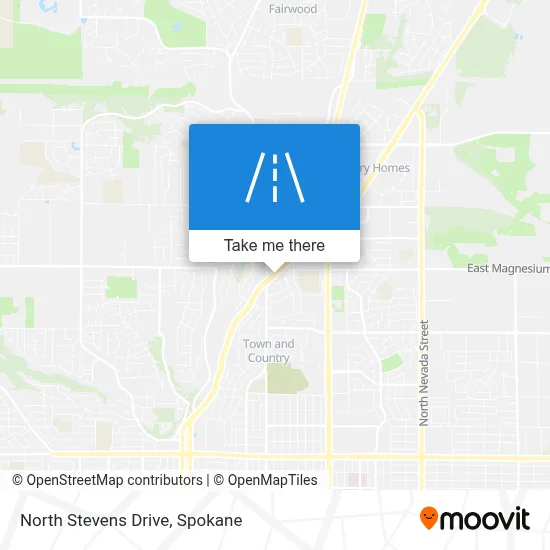 North Stevens Drive map