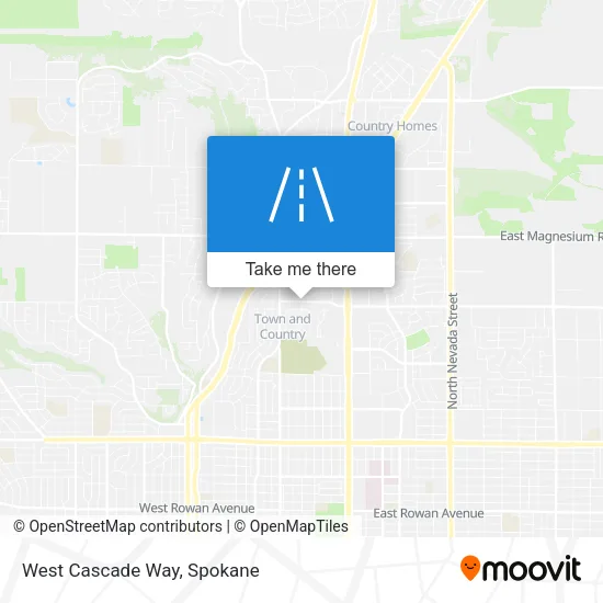 West Cascade Way map