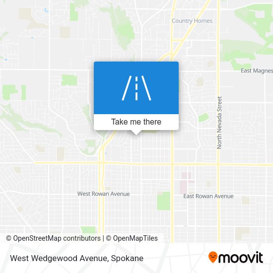 West Wedgewood Avenue map