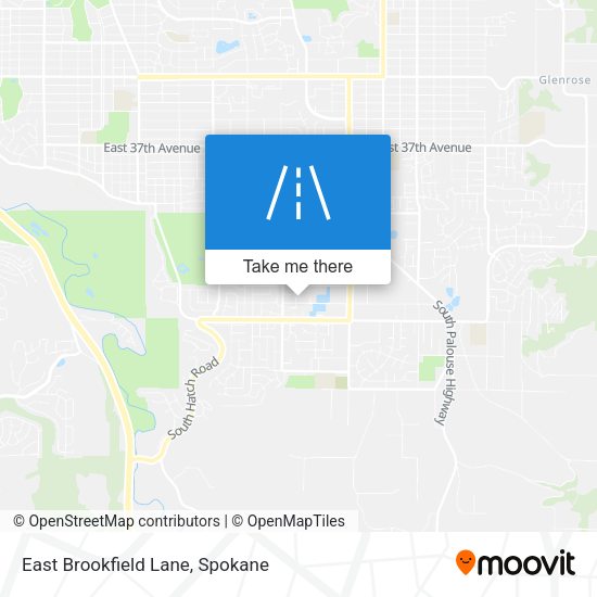 East Brookfield Lane map