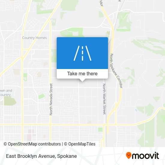 Mapa de East Brooklyn Avenue
