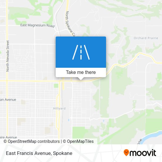 Mapa de East Francis Avenue