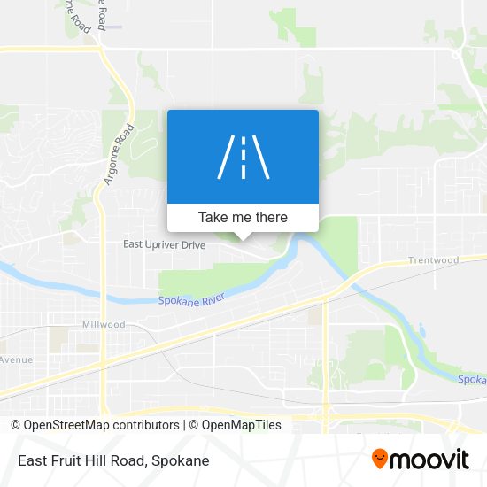 East Fruit Hill Road map