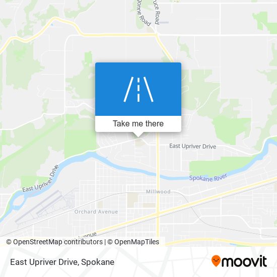 East Upriver Drive map