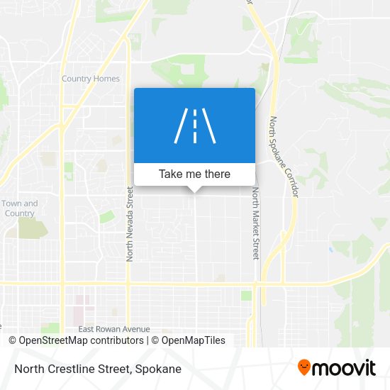 Mapa de North Crestline Street