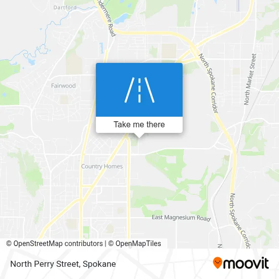 North Perry Street map
