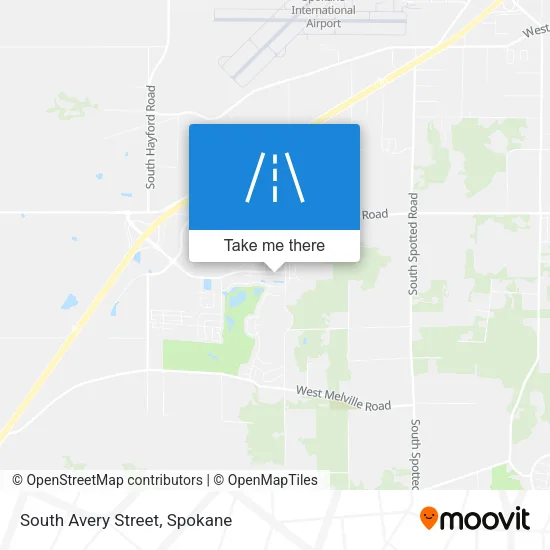 South Avery Street map