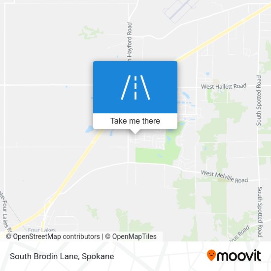 South Brodin Lane map