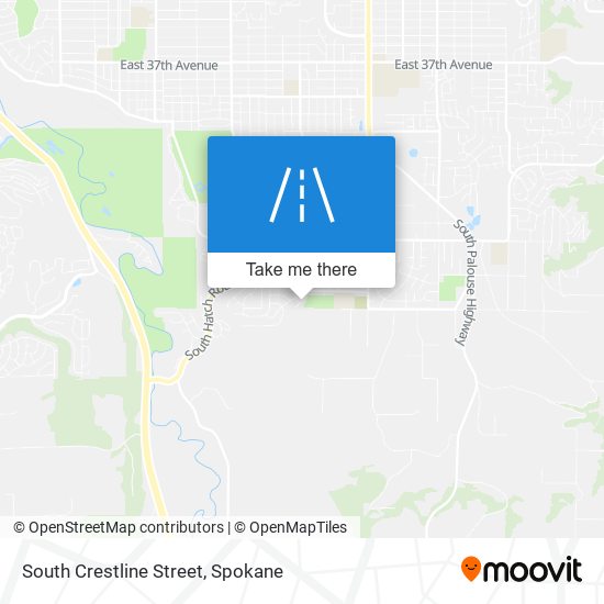 South Crestline Street map