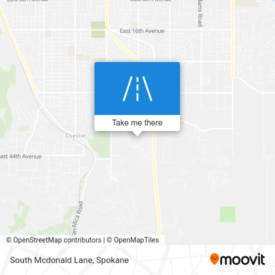 South Mcdonald Lane map