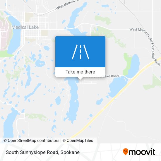South Sunnyslope Road map